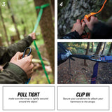 Trunk Straps Hammock Hanging Kit - GrandTrunk - Forest
