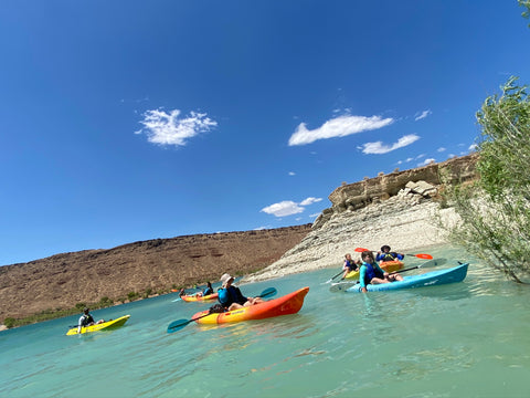 Kayaks to rent at Quail Creek State Park, Hurricane Utah
