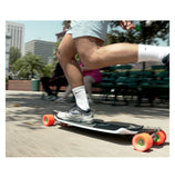 GO FASTER, FURTHER

Explore the unexpected with speed and momentum. Sporting large wheels (up to 105mm) and responsive trucks, the Tangent is built to get you moving fast and to keep your speed. It’s a comfortable performance double-drop bracket board to explore the unexplored.
